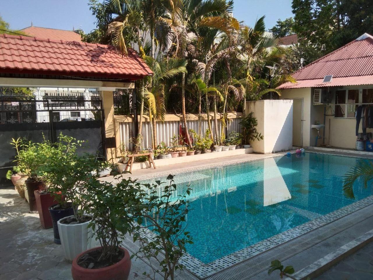 Room 12 - Studio In A Villa 5Mn Walk From The Royal Palace With Swimming Pool 金边 外观 照片